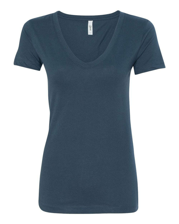 Next Level Women’s Ideal V-Neck T-Shirt 1540 - Colorset 2 - Indigo / XS - T-Shirts