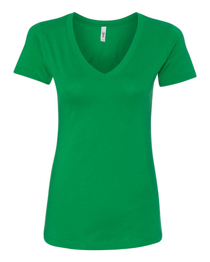 Next Level Women’s Ideal V-Neck T-Shirt 1540 - Colorset 2 - Kelly Green / XS - T-Shirts