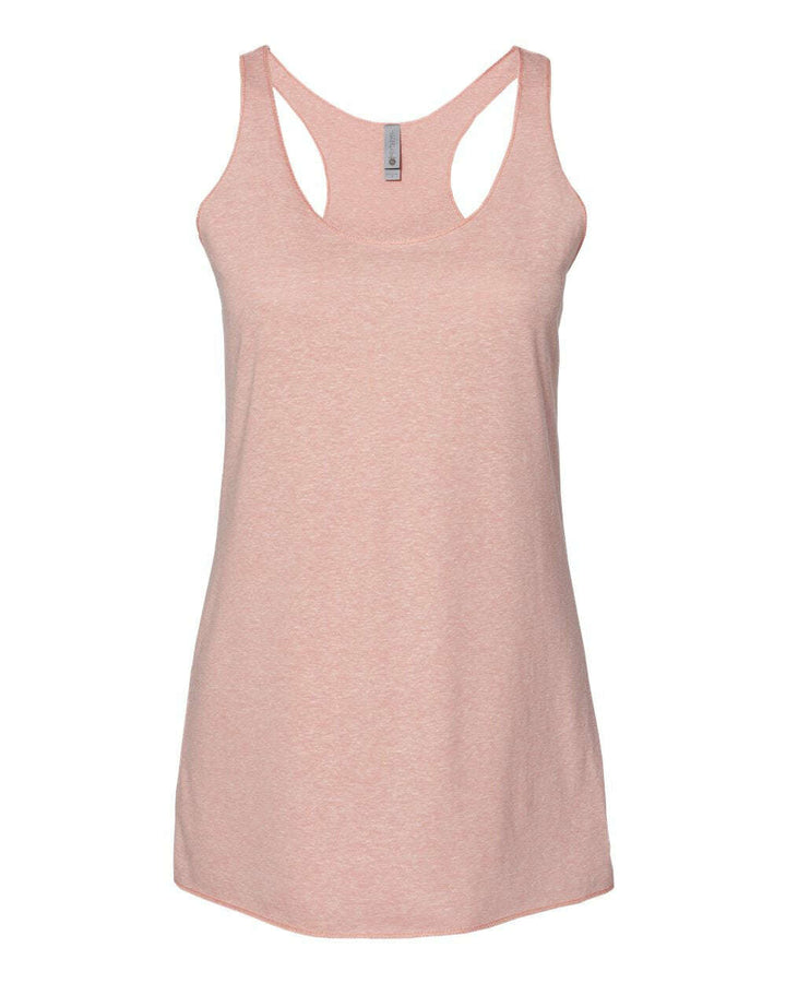 Next Level Women’s Triblend Racerback Tank 6733 - Desert Pink / XS - tank top