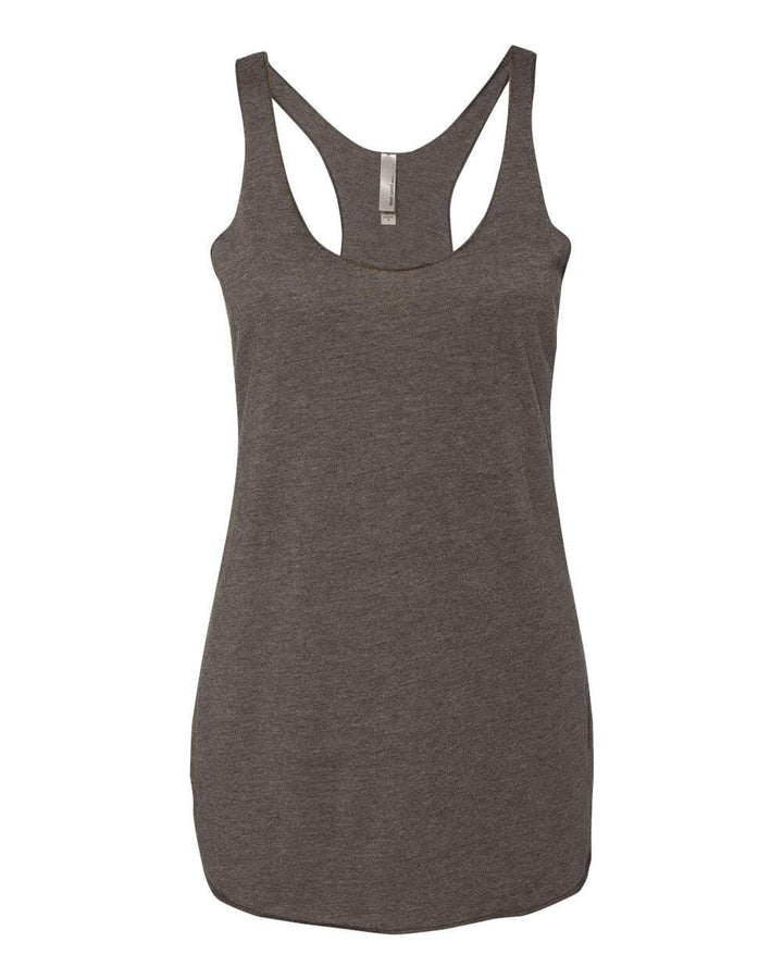 Next Level Women’s Triblend Racerback Tank 6733 - Macchiato / XS - tank top