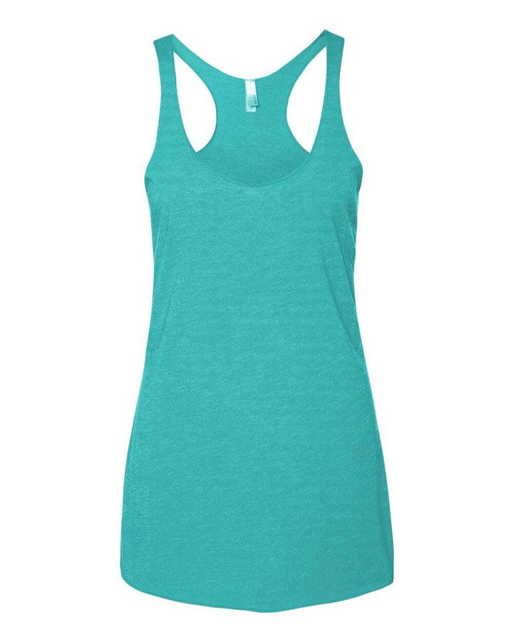 Next Level Women’s Triblend Racerback Tank 6733 - Tahiti Blue / XS - tank top