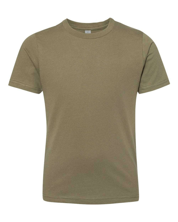 Next Level Youth Cotton T-Shirt 3310 - Military Green / XS - T-Shirts