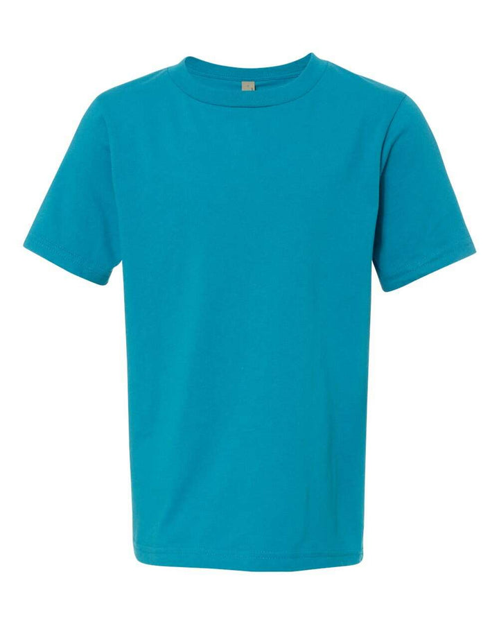 Next Level Youth Cotton T-Shirt 3310 - Turquoise / XS - T-Shirts