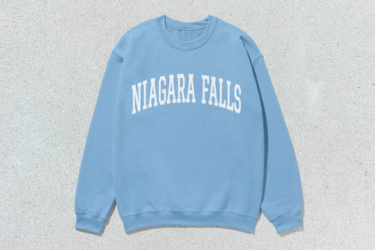 Niagara Falls - Unisex Heavy Blend™ Crewneck Sweatshirt - Blue / Small - Sweatshirts & Hoodies