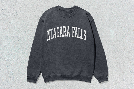 Niagara Falls - Unisex Heavy Blend™ Crewneck Sweatshirt - Charcoal Heather / Small - Sweatshirts & Hoodies