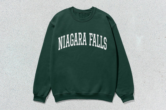 Niagara Falls - Unisex Heavy Blend™ Crewneck Sweatshirt - Green / Small - Sweatshirts & Hoodies