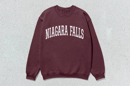 Niagara Falls - Unisex Heavy Blend™ Crewneck Sweatshirt - Maroon / Small - Sweatshirts & Hoodies