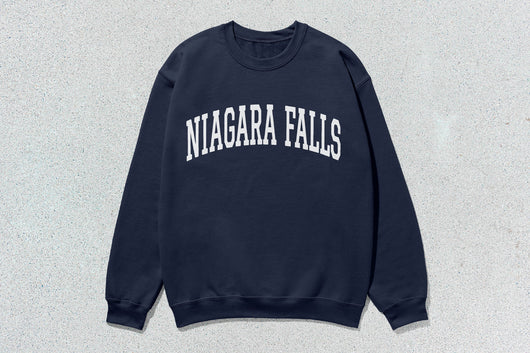 Niagara Falls - Unisex Heavy Blend™ Crewneck Sweatshirt - Navy / Small - Sweatshirts & Hoodies