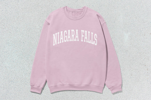 Niagara Falls - Unisex Heavy Blend™ Crewneck Sweatshirt - Pink / Small - Sweatshirts & Hoodies