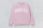 Pink Niagara Falls sweatshirt in custom apparel featuring screen printing for a stylish look