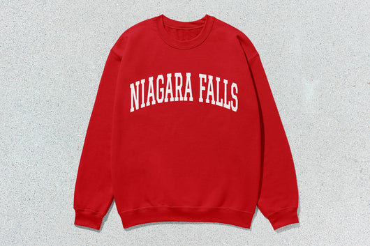 Niagara Falls - Unisex Heavy Blend™ Crewneck Sweatshirt - Red / Small - Sweatshirts & Hoodies