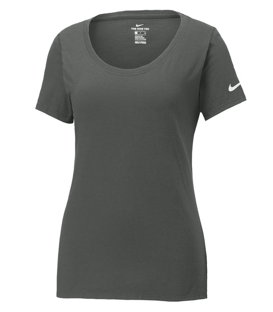 Nike - NIKE Dri-FIT COTTON/POLY SCOOP NECK LADIES' TEE. - NKBQ5234