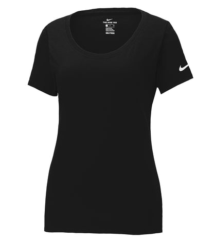Nike - NIKE Dri-FIT COTTON/POLY SCOOP NECK LADIES' TEE. - NKBQ5234