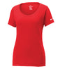 Nike - NIKE Dri-FIT COTTON/POLY SCOOP NECK LADIES' TEE. - NKBQ5234