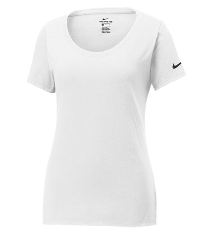 Nike - NIKE Dri-FIT COTTON/POLY SCOOP NECK LADIES' TEE. - NKBQ5234