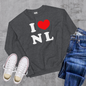 I ❤️ NL Crewneck - Dark Heather / S