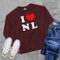 I ❤️ NL Crewneck - Maroon / S