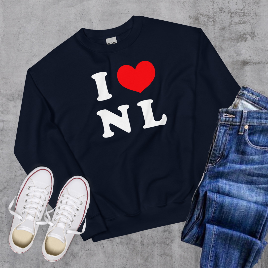 I ❤️ NL Crewneck - Navy / S