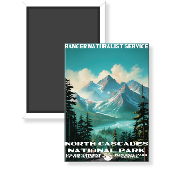 North Cascades National Park WPA Magnet - magnet