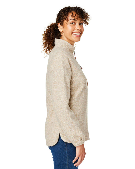 North End Ladies’ Aura Sweater Fleece Quarter-Zip NE713W - Fleece Jackets