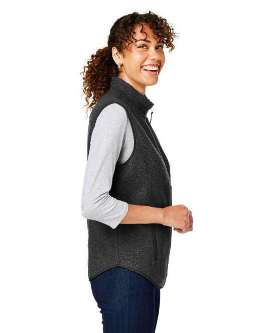 North End Ladies’ Aura Sweater Fleece Vest NE714W - Fleece Jackets