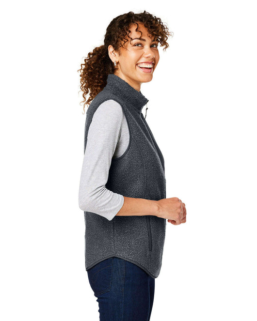 North End Ladies’ Aura Sweater Fleece Vest NE714W - Fleece Jackets