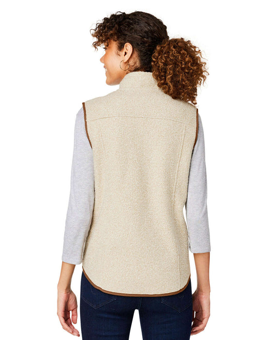 North End Ladies’ Aura Sweater Fleece Vest NE714W - Fleece Jackets