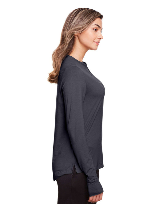 North End Ladies’ Jaq Snap-Up Stretch Performance Pullover NE400W - Shirts & Tops