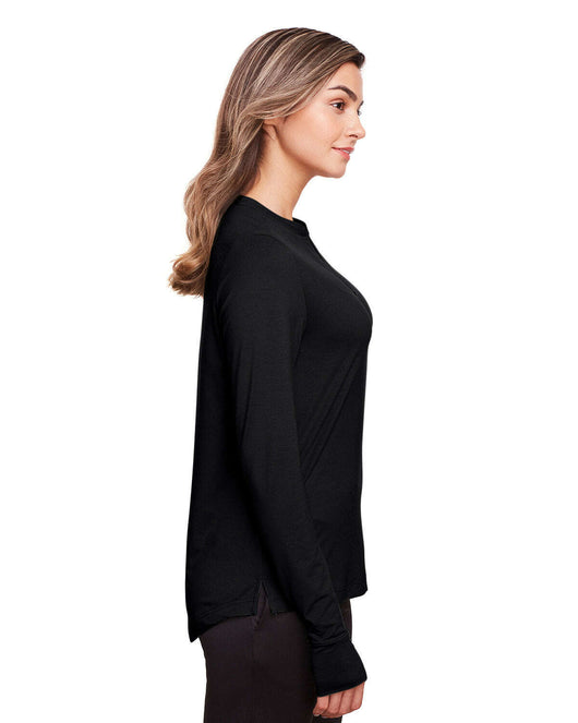 North End Ladies’ Jaq Snap-Up Stretch Performance Pullover NE400W - Shirts & Tops