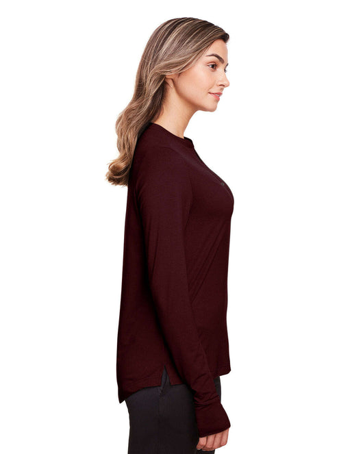 North End Ladies’ Jaq Snap-Up Stretch Performance Pullover NE400W - Shirts & Tops