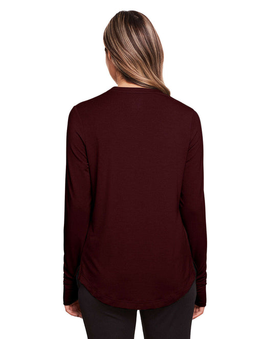 North End Ladies’ Jaq Snap-Up Stretch Performance Pullover NE400W - Shirts & Tops