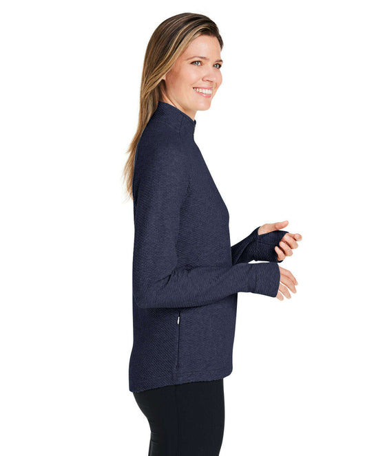 North End Ladies’ Spirit Textured Quarter-Zip NE725W - QUARTER ZIP