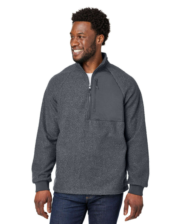 North End Men’s Aura Sweater Fleece Quarter-Zip NE713 - Fleece Jackets