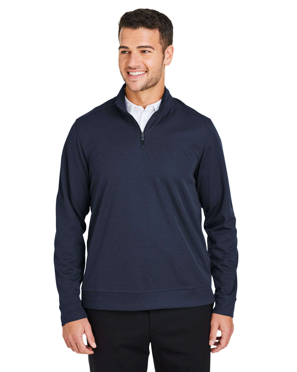 North End Men’s Express Tech Performance Quarter-Zip NE412 - CLASSIC NAVY / S - QUARTER ZIP