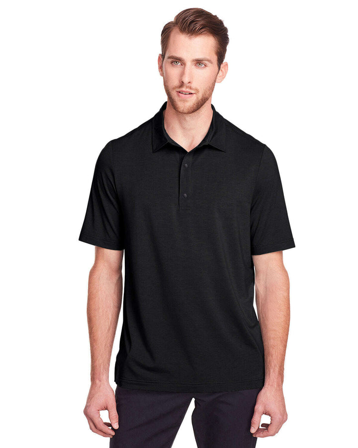 North End Men’s Jaq Snap-Up Stretch Performance Polo NE100 - BLACK / S - Polos