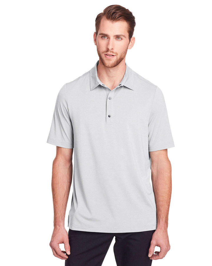 North End Men’s Jaq Snap-Up Stretch Performance Polo NE100 - PLATINUM / S - Polos