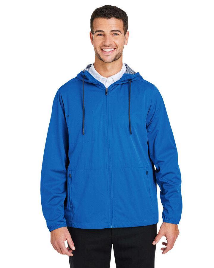 North End Men’s Network Lightweight Jacket NE75 - LT NAUTL BLU HT / S - Outerwear