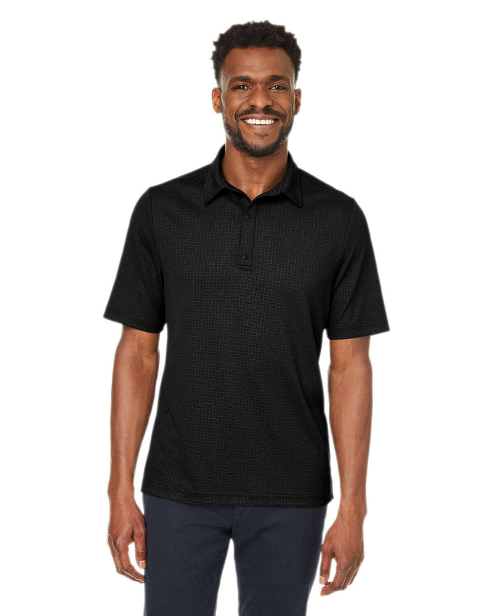 North End Men’s Replay Recycled Polo NE102 - BLACK / S - Polos