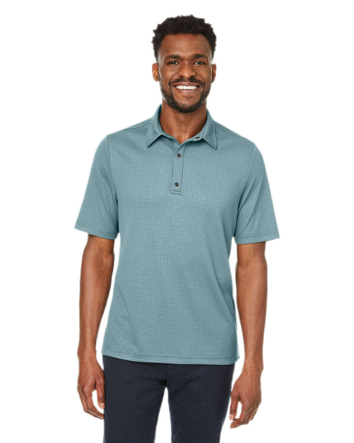 North End Men’s Replay Recycled Polo NE102 - OPAL BLUE / S - Polos