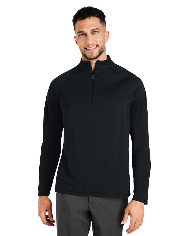 North End Men’s Revive coolcore® Quarter-Zip NE410 - BLACK / S - QUARTER ZIP