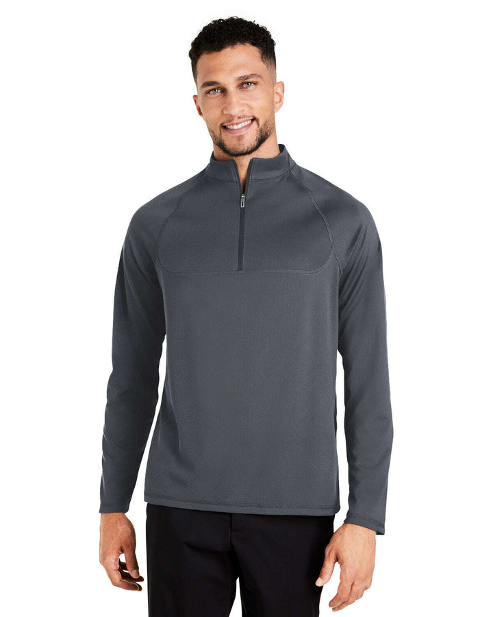 North End Men’s Revive coolcore® Quarter-Zip NE410 - CARBON / S - QUARTER ZIP