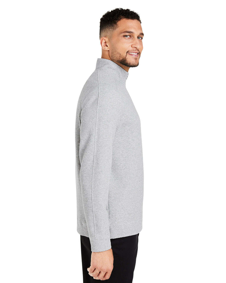 North End Men’s Spirit Textured Quarter-Zip NE725 - Knits And Layering