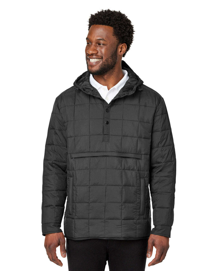 North End Unisex Aura Packable Anorak NE722 - BLACK / XS - Outerwear