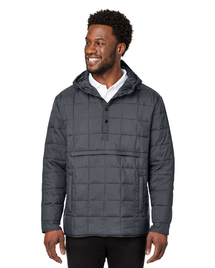 North End Unisex Aura Packable Anorak NE722 - CARBON / XS - Outerwear