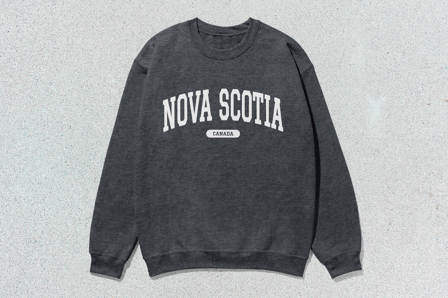 Nova Scotia - Unisex Heavy Blend™ Crewneck Sweatshirt - Charcoal Heather / Small - Sweatshirts & Hoodies