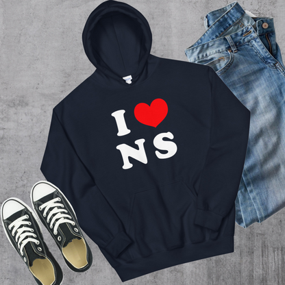 I ❤️ NS Hoodie - Navy / S