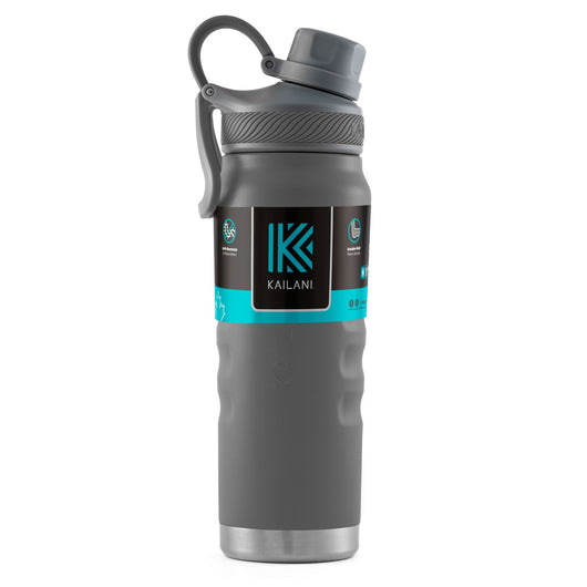 OMOLE Bottle - 18 oz (532 ml) Six Pack - Charcoal - Sport Bottles