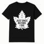 Just Once Before I Die’ Maple Leaf Fanfare Tee – True North Edition - Black / Small - T-Shirt