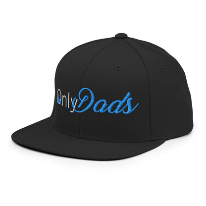 Only Dads Embroidered Flat Bill Brim Snapback Hat