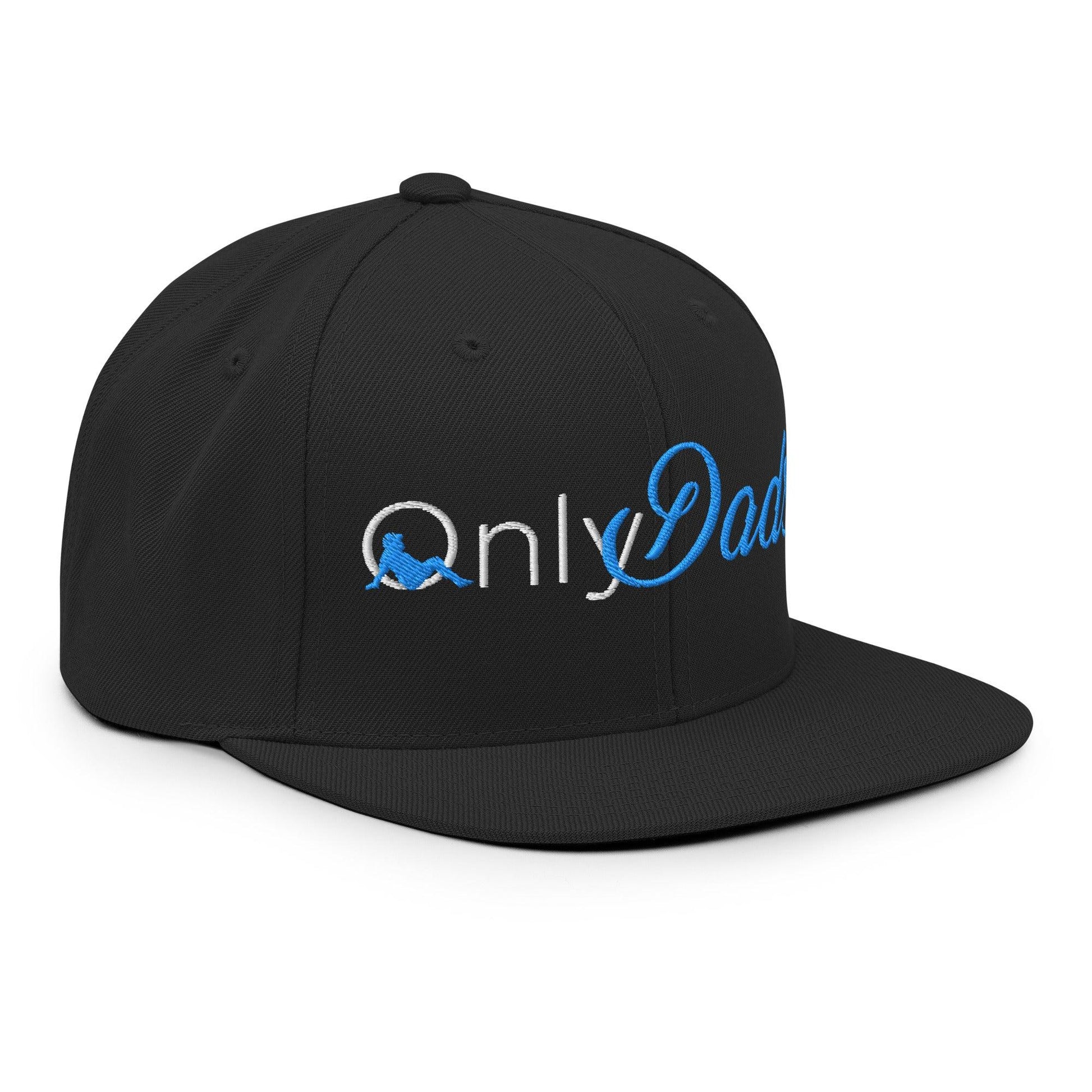 Only Dads Embroidered Flat Bill Brim Snapback Hat